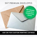 Premium Envelope Add On - Simple Desert Designs